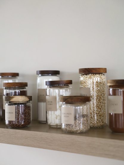 bocal de rangement couvercle acacia; bocal de rangement couvercle en bois marron; bocal de rangement verre; bocal de rangement avec couvercle; bocal de rangement hermétique; bocal de rangement cuisine organiser; bocal de rangement avec couvercle à visser; bocal de rangement transparent; bocal de rangement carré; bocal de rangement rond; bocal de rangement couvercle élégant; bocal de rangement avec étiquette; bocal de rangement avec autocollants; bocal de rangement alternative en bambou; bocal de rangement c