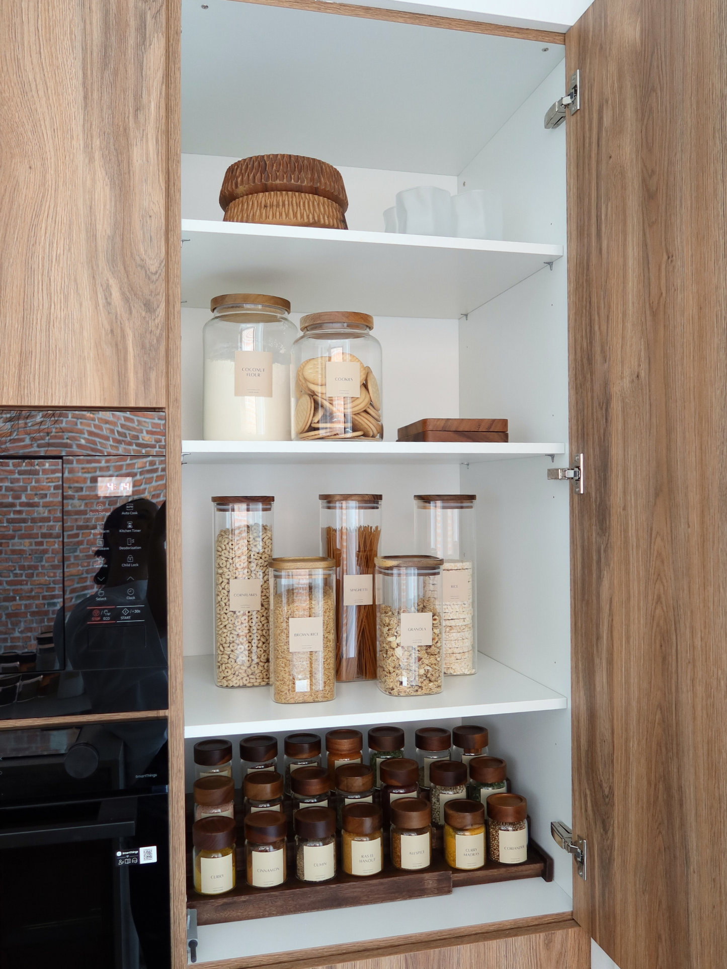 Étagère à épices en bois brun foncé, organisateurs en bois pour cuisine ou salle de bain, pot de stockage et petit pot à épices en bois, organisateur et séparateur de tiroir, bol ou corbeille à fruits en bois, petite cuillère en bois, cuillère en bambou, bois clair ou foncé, organisateurs en bois pour cuisine ou salle de bain, bocal en verre avec couvercle en bois, pot à épices en bois, séparateur et organisateur de tiroir, bol ou corbeille à fruits en bois, petite cuillère en bois, cuillère en bambou, bois