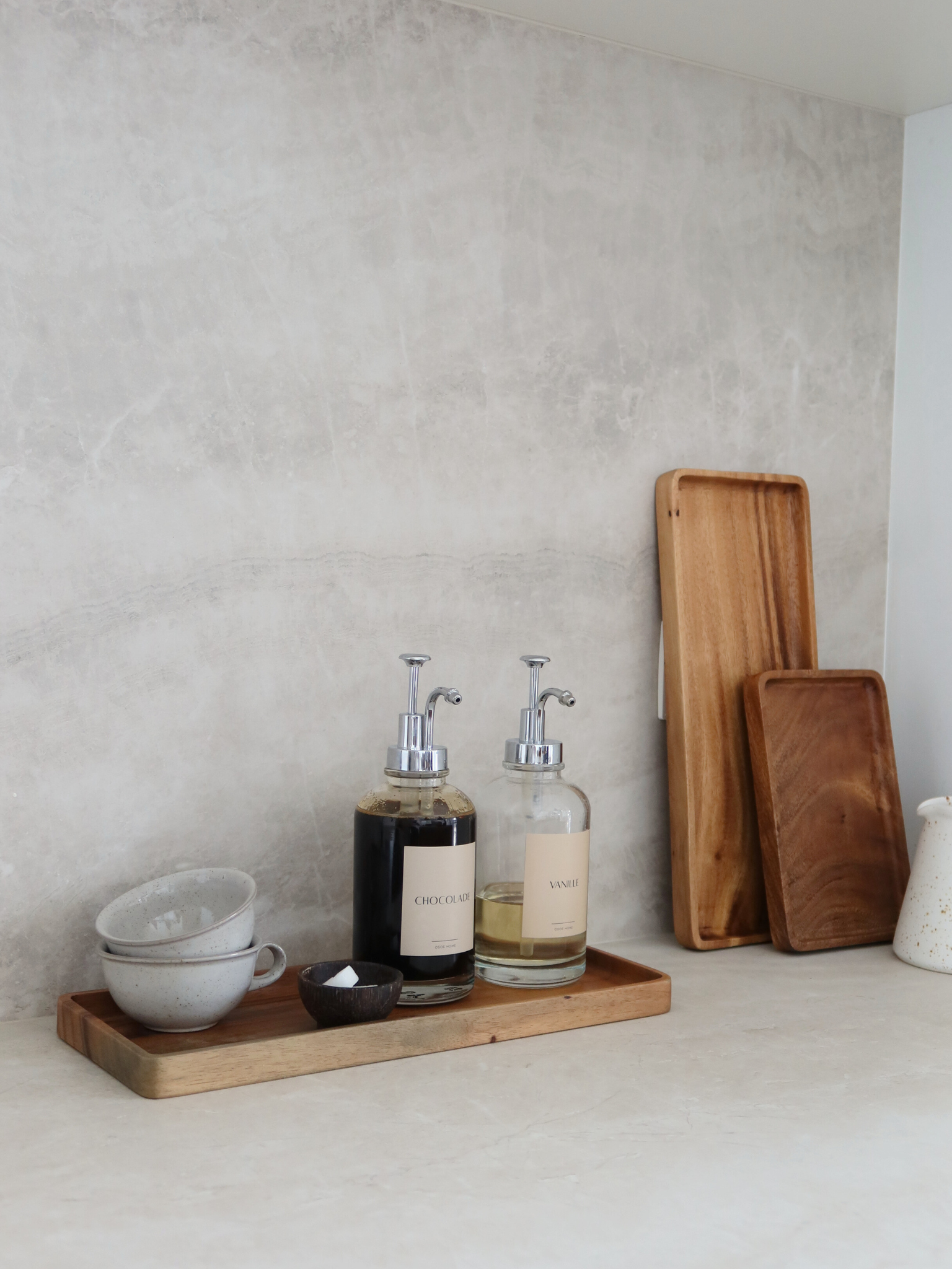 Kaffeasirupspender-Set, Siruppumpflaschen Silber, Kaffeezubehör, Spenderflaschen mit Silberpumpe, 2er-Set Sirupspender, moderne Kaffeestation, Pumpflaschen für Sirup, stilvolle Kaffeebar-Werkzeuge, Kaffeeflaschen mit Silberpumpe, wiederverwendbare Sirupspender, elegantes Küchenspender-Set, Barista-Siruppumpen, Sirupflaschen mit Silberdeckel, Siruppumpen im Café-Stil, Flaschen für Küchenorganisation, Sirupflaschen-Set Silber, Arbeitsflächenzubehör für Kaffee, Essentials für das Home-Café, BPA-freie Pump