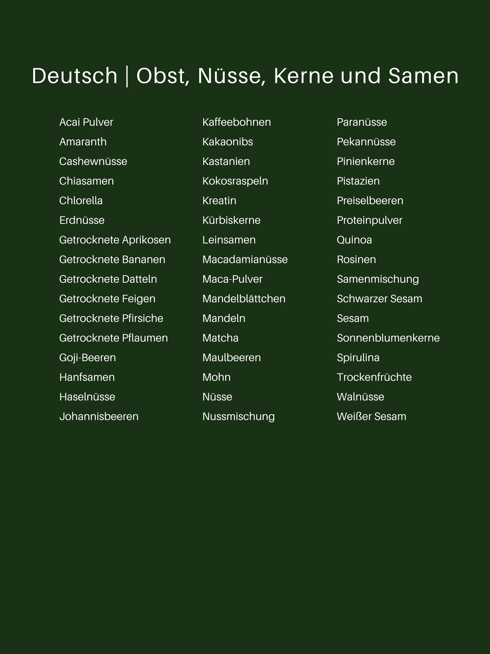 Hochwertige, wasserfeste Etiketten für Trockenfrüchte, Nüsse und Samen – ideal zur übersichtlichen Beschriftung von Vorratsgläsern in der Küche oder Speisekammer. In Beige und Weiß erhältlich, mit verschiedenen Schriftarten, Größen und Farben für ein harmonisches und ordentliches Aufbewahrungssystem. Perfekt für eine strukturierte und ästhetische Vorratshaltung, Wasserfeste und ölbeständige Gewürzgläser-Etiketten in Beige und Weiß – perfekt zur stilvollen und gut lesbaren Beschriftung von Gewürzgläsern